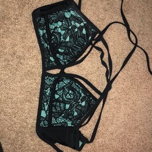 Strappy swimsuit too